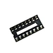 2.54 Mm 16Pin Square Holes Dual Row Ic Test Socket Adapter SIP 2x8pin