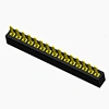 1.0*2.1mm Pitch Single Row Vertical DIP 180 Degrees THT Pin Header Female 1*15P 1.0mm Header Connector