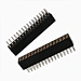 PPS Insulator Black 1.27*3.8 Female Header Connector Dual Line 2*16P Straight Type Socket Au/tin Plated Connector Header Socket