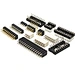 Machined Round Header 1.27/1.778/2.0/2.54Mm Straight Right Angle SMT IC socket Single Dual Row 2*5pos male female PCB connector