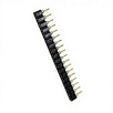 RealRun 2.54mm*3.0mm Round Female Header Connector for PCB 1*18Pin 180 Degree Angle Electronic Connector