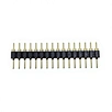 RealRun 2.54mm Pitch 1*16p Round Pin Header Connector Single Row DIP Straight SQ0.65mm