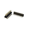 RealRun 1.27mm Pitch SMT 2*12pin Round Pin Connector IC Socket Connector Male Header Gold Plating 1u Vertical Installation