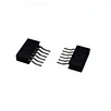 RealRun 1.27mm Pitch 1*6P Single Row Round Female Header Connector PBW 7.6mm Length Connector with Round Pin