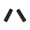RealRun 2.54mm Pitch SMT IC Socket Connector Male Header 2*8pin Round Pin Connector Gold Plating 1u H=2.5mm 2*8 for PCB Board