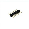RealRun 2.0mm Pitch 1*8p Round Pin Header Connector Single Row DIP Straight SQ0.47mm