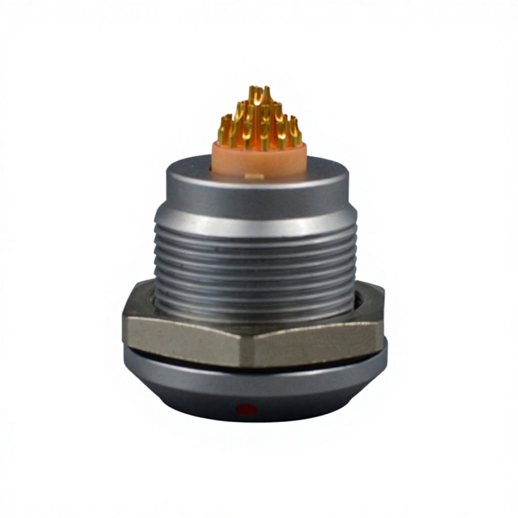 RealRun FZ Series 14/16/20mm Diameter Internal Helix and Internal Fixed Waterproof Socket Push-pull Circular Connector 2-26Pins
