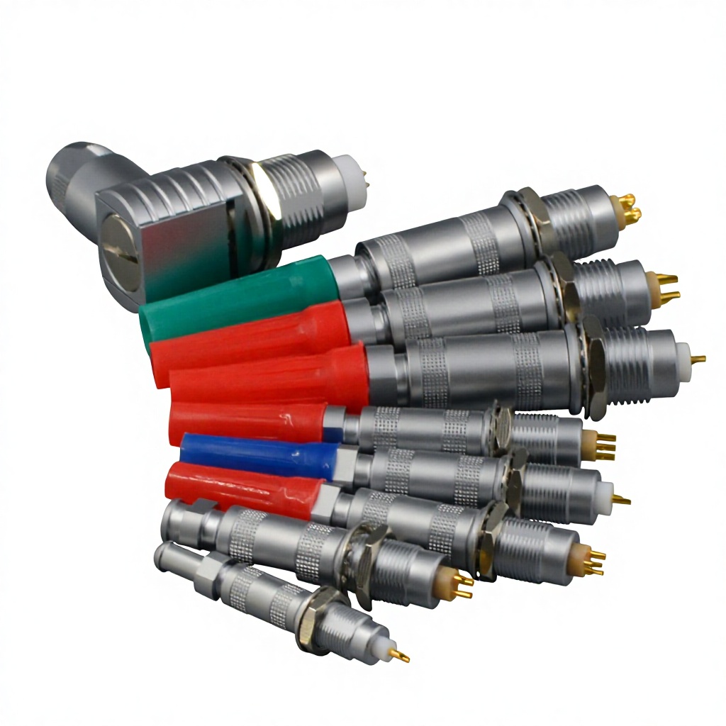 RealRun CS Series IP50 Waterproof Push-pull Self-Locking Circular Connector EMC Shielded 7/9/12/15mm Diameter Straight 90 Degree