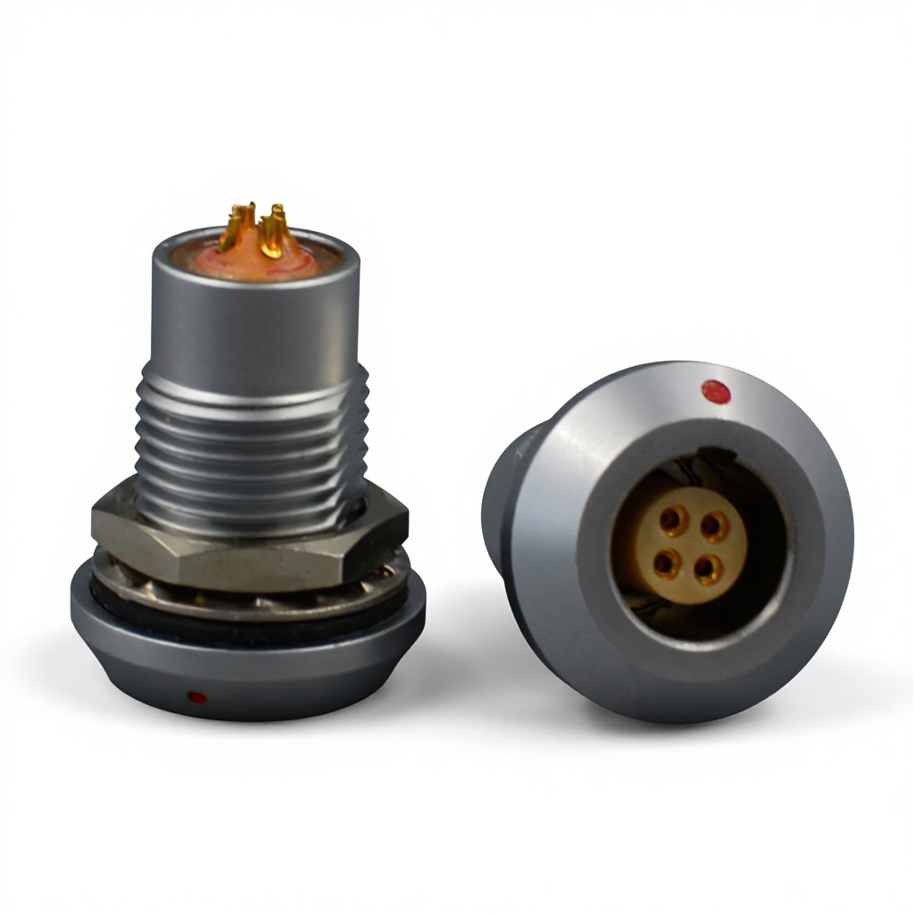 15mm Diameter Female Sockets Circular Connectors Push-Pull Self-Locking Multi Pin Vacuum Sealed Aviation Head
