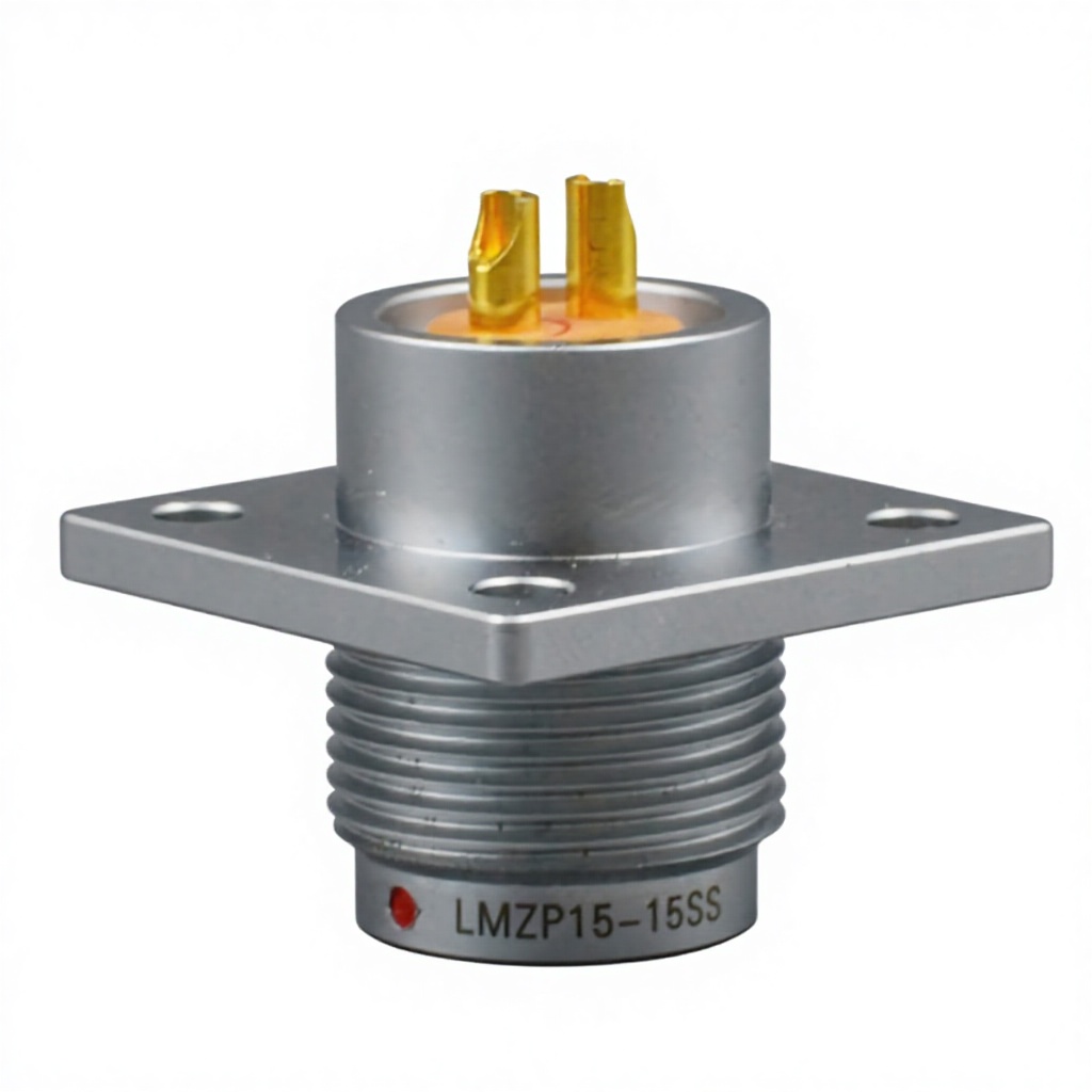 RealRun K Series Female Jack 4-hole Square Flange Solder Panel Connector 3K 4K 5K Multi Pin Aviation Connector LEMO Applicable