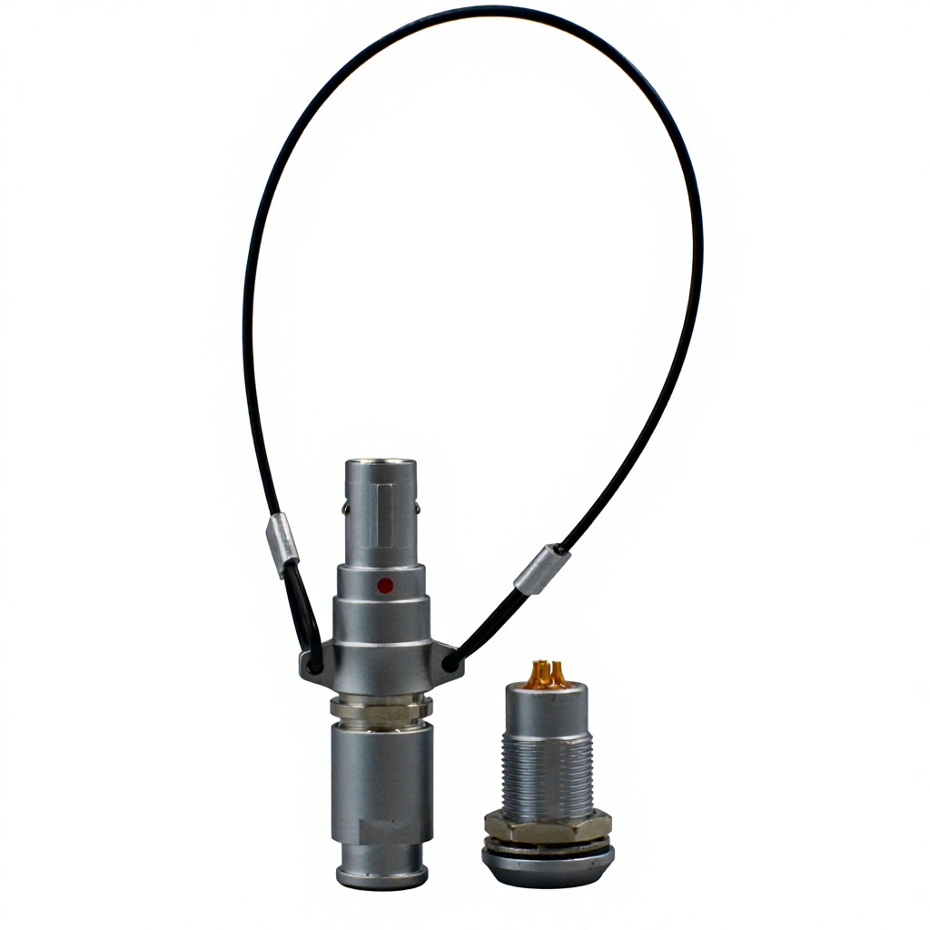 CH Series Lanyard Release Push-Pull Self-Locking Circular Connector with Drawstring Aviation Connector Straight/Elbow Plug