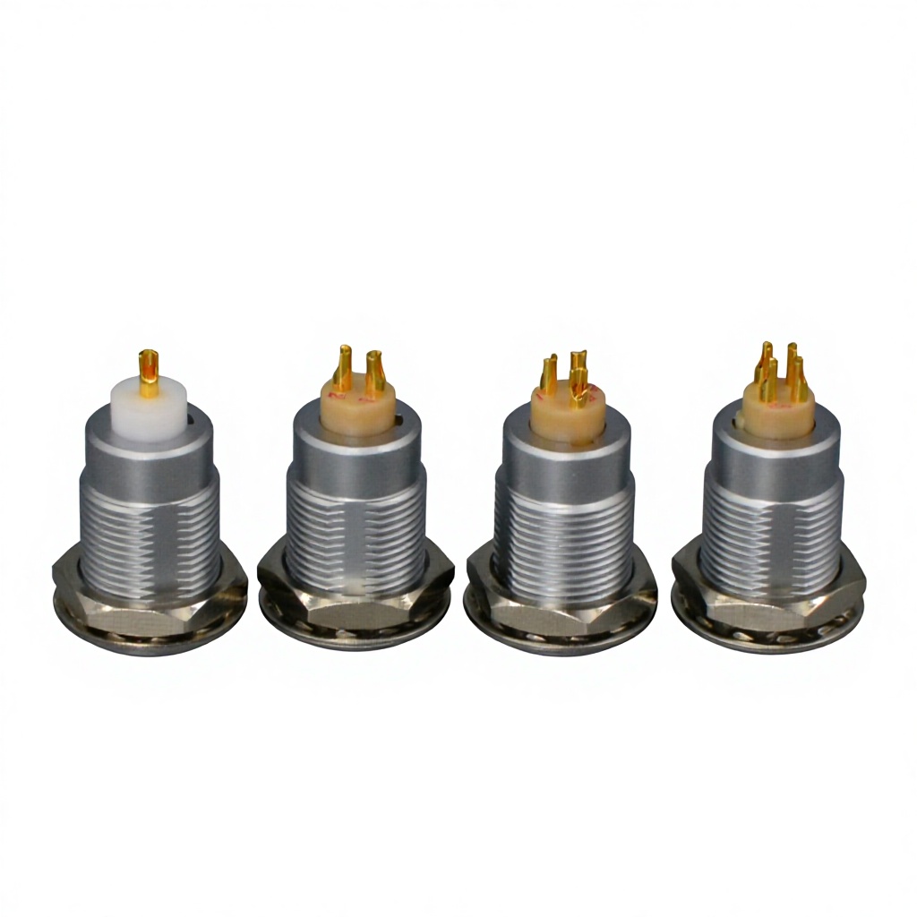 RealRun CS Coaxial Connector IP50 Unmanned Aircraft Quick Connector Circular Connection EMC Shielded 7/9/12/15mm Diameter Model