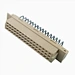 DIN Connector DIN41612 Right Angle 2.54mm Pitch 48pin Female 3 Rows Socket Type C Hole Vertical Tray Packing Gold Flash PBT