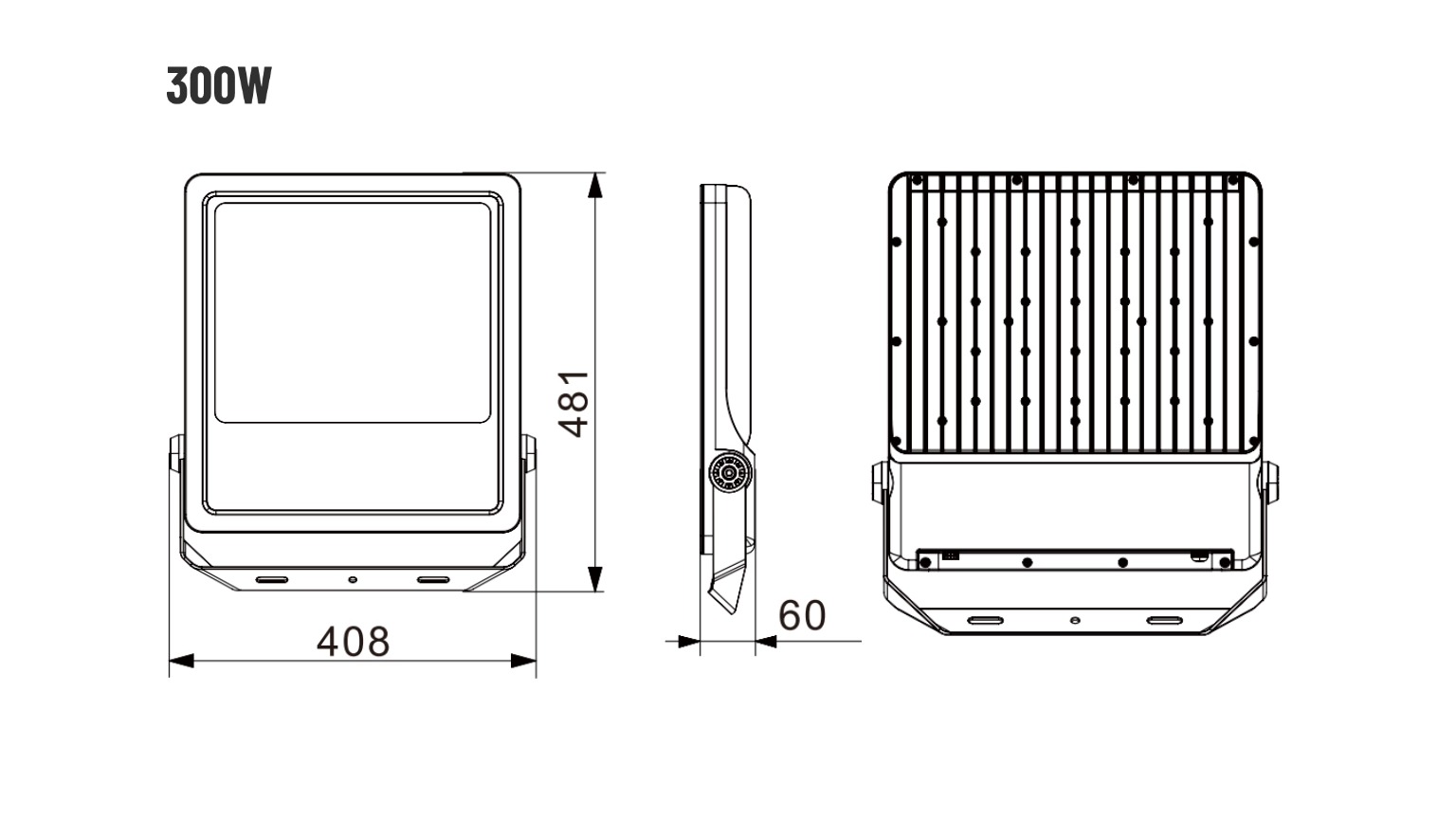 300w flood light