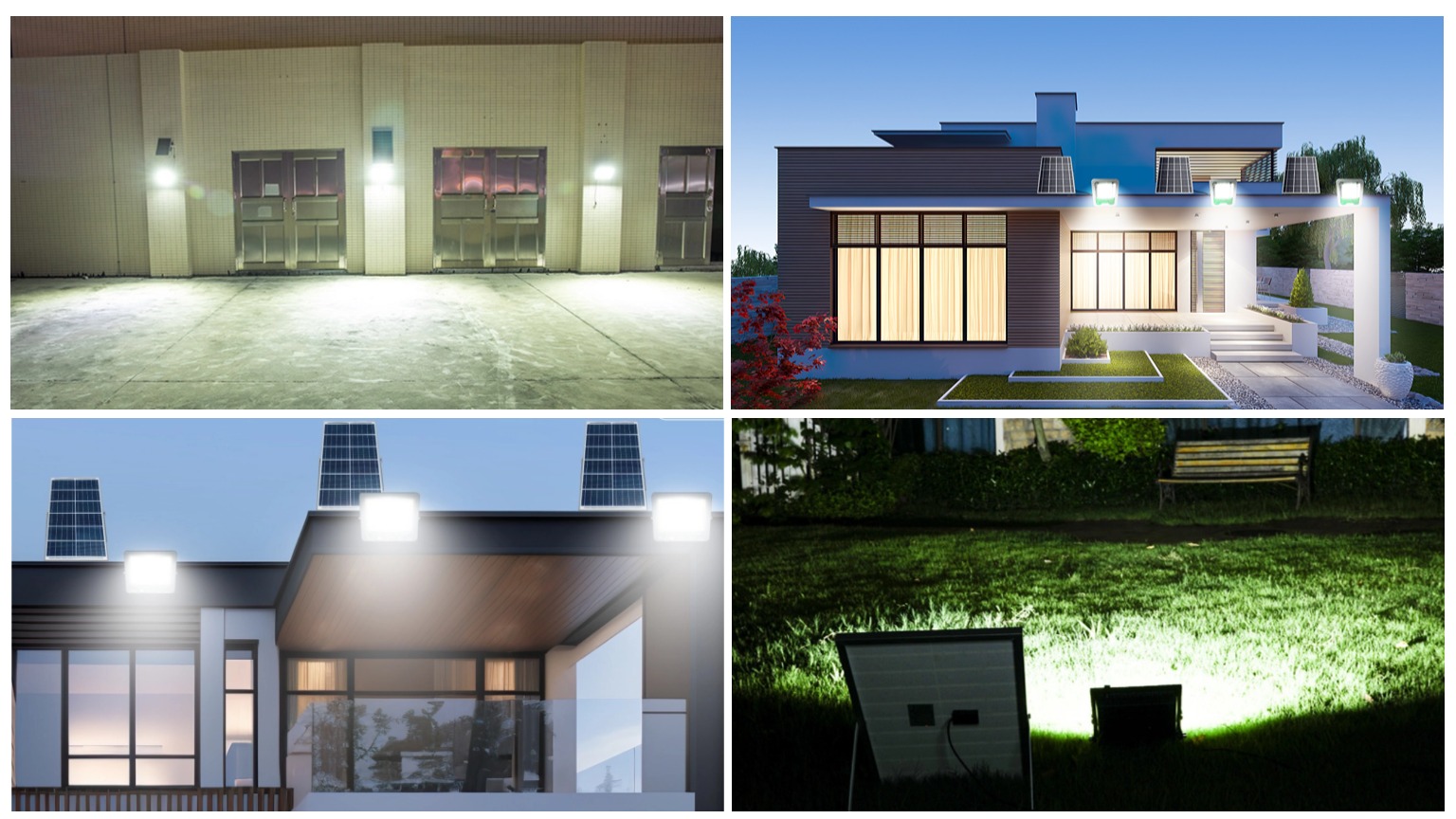 solar flood light application