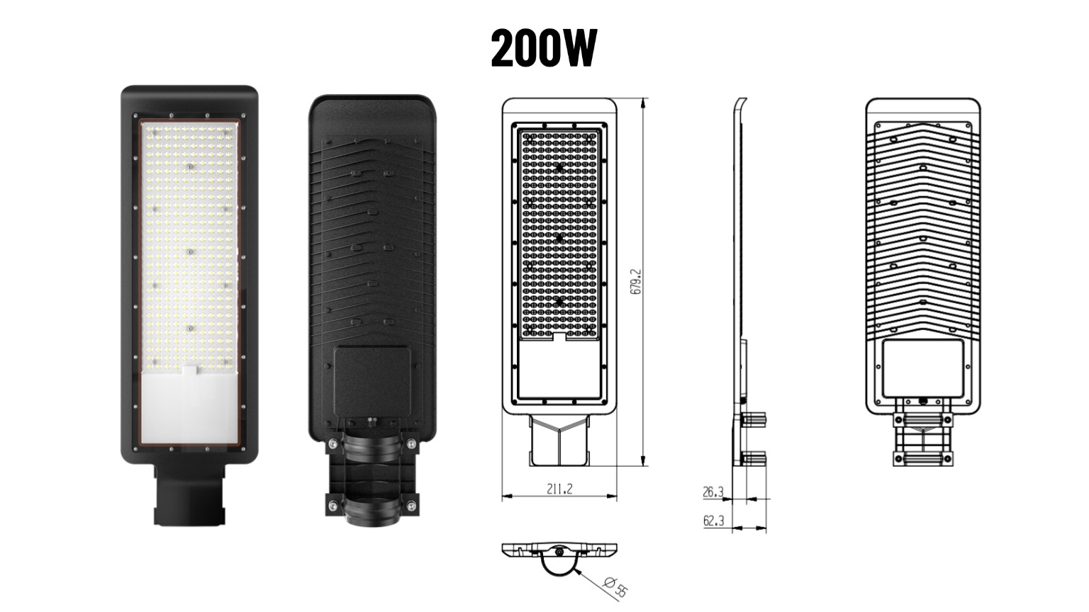 60 watt led street light price