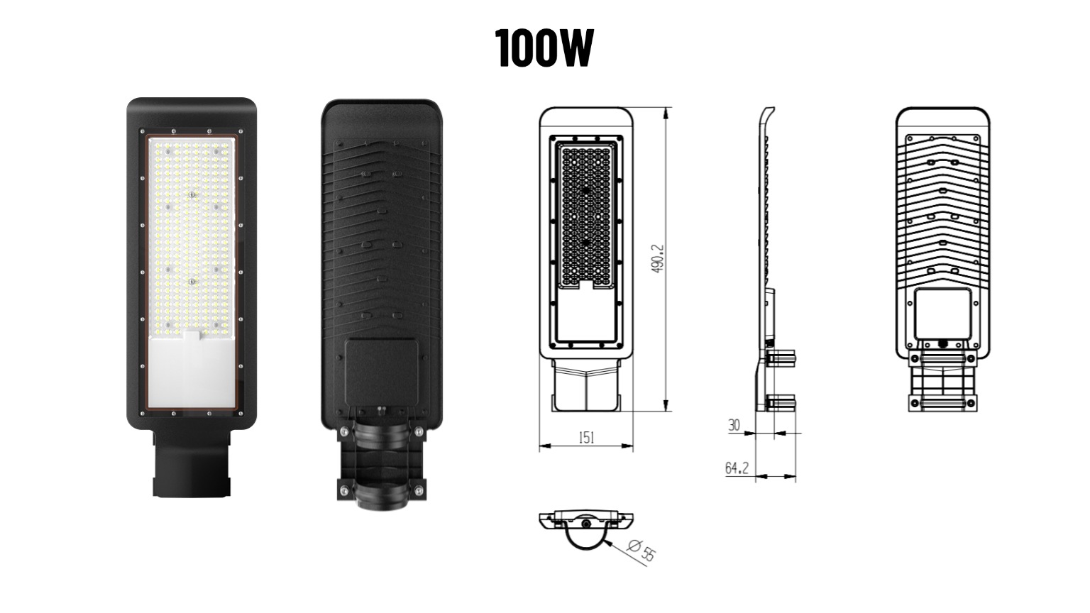 100w led street light supplier