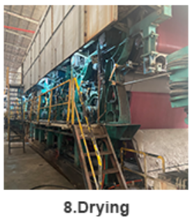 medium paper manufacturing process - drying
