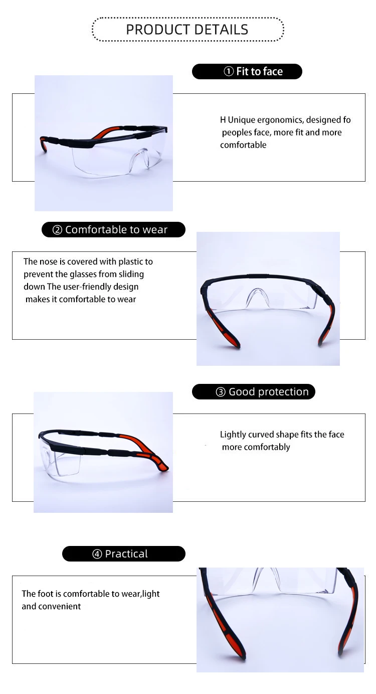 nocry safety glasses with clear anti fog