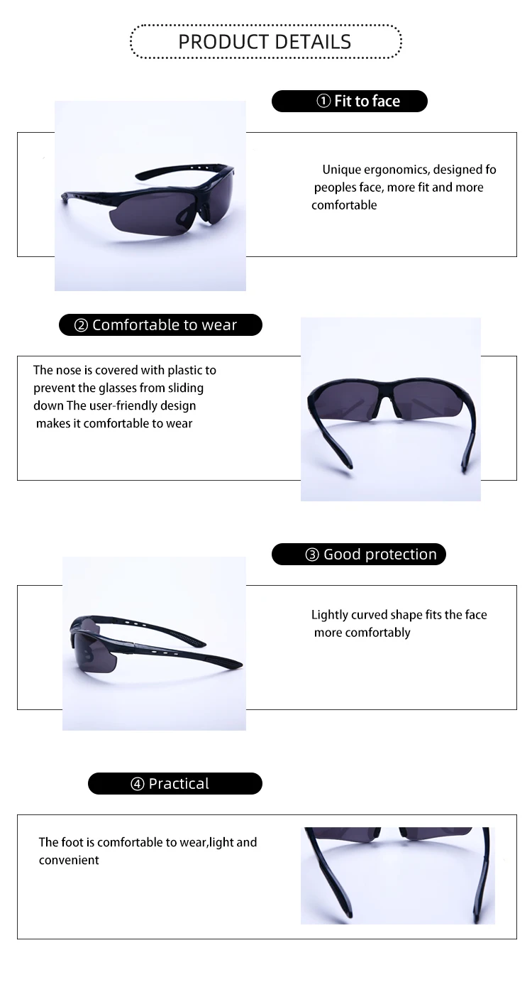 dark tinted safety glasses