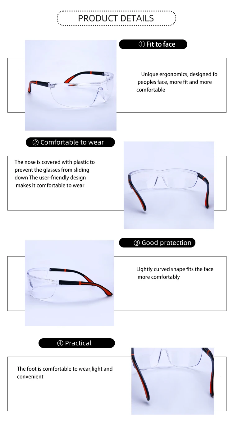 polycarbonate impact resistant glasses