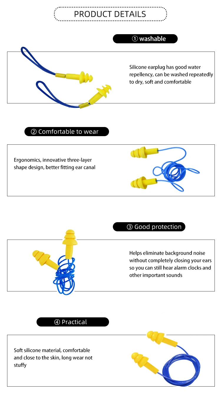 waterproof silicone ear plugs