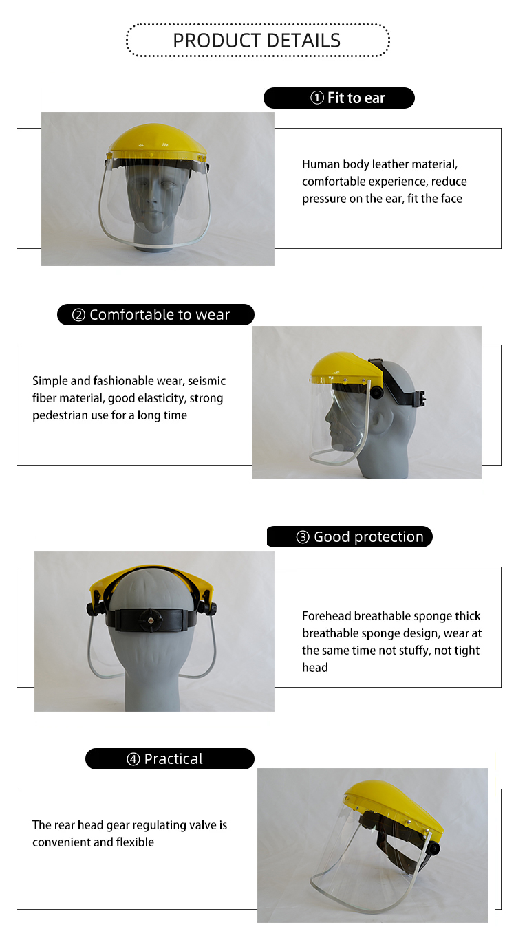 chemical resistant face shield