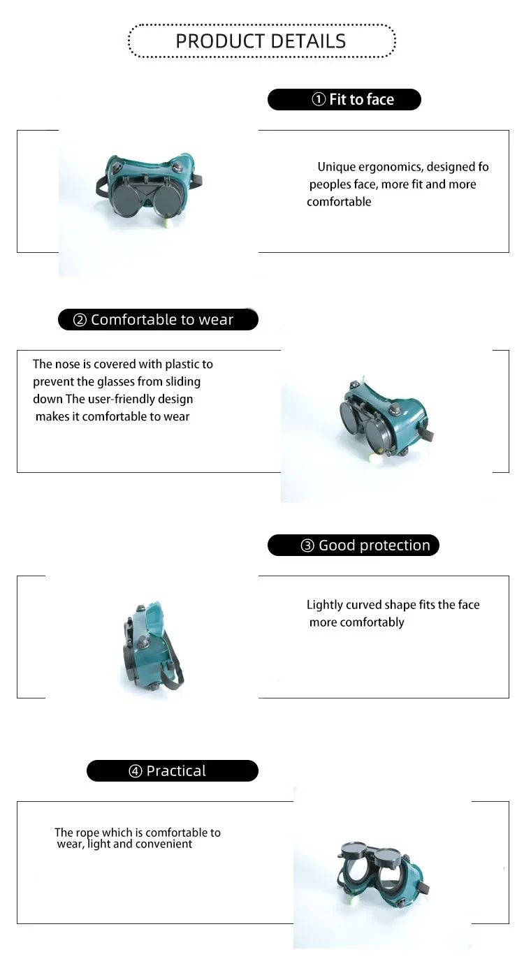 round welding goggles
