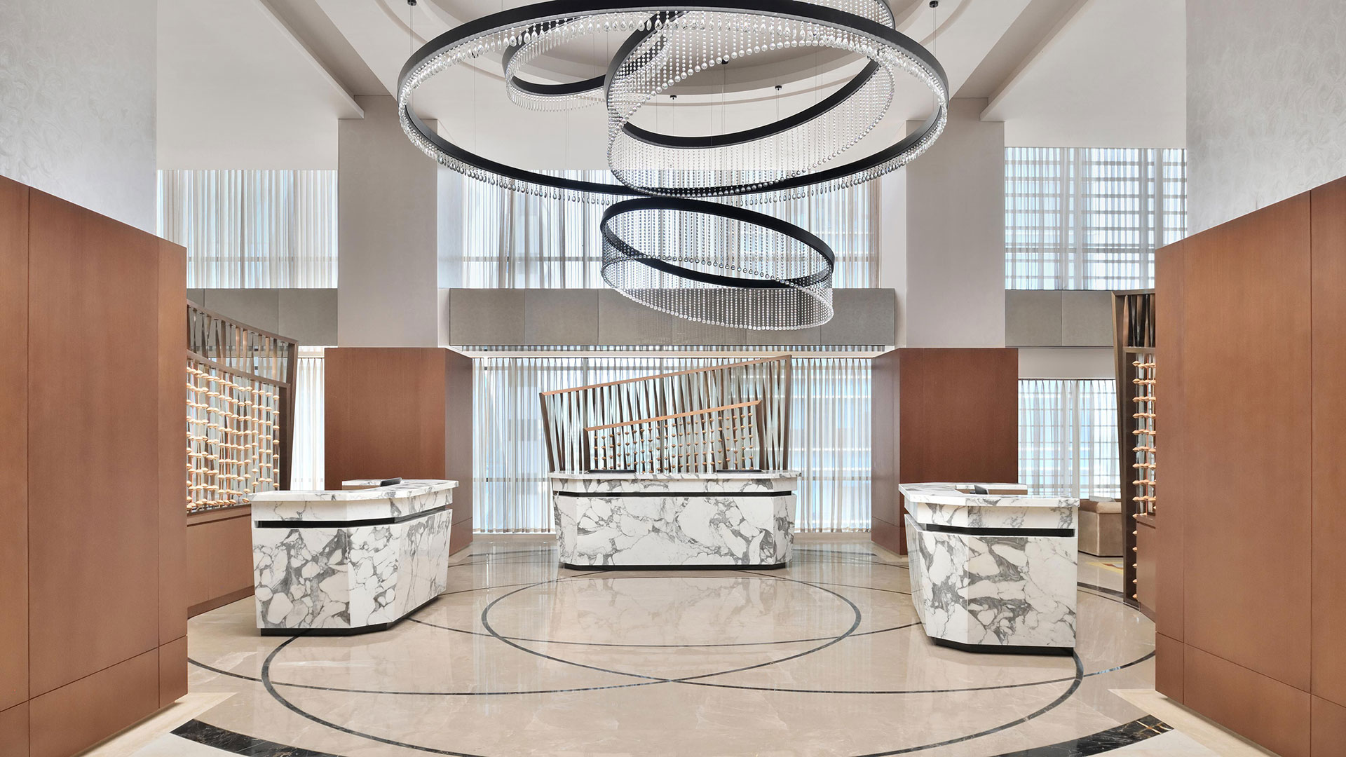 Marriott Hotel,Bespoke lighting,ballroom chandelier
