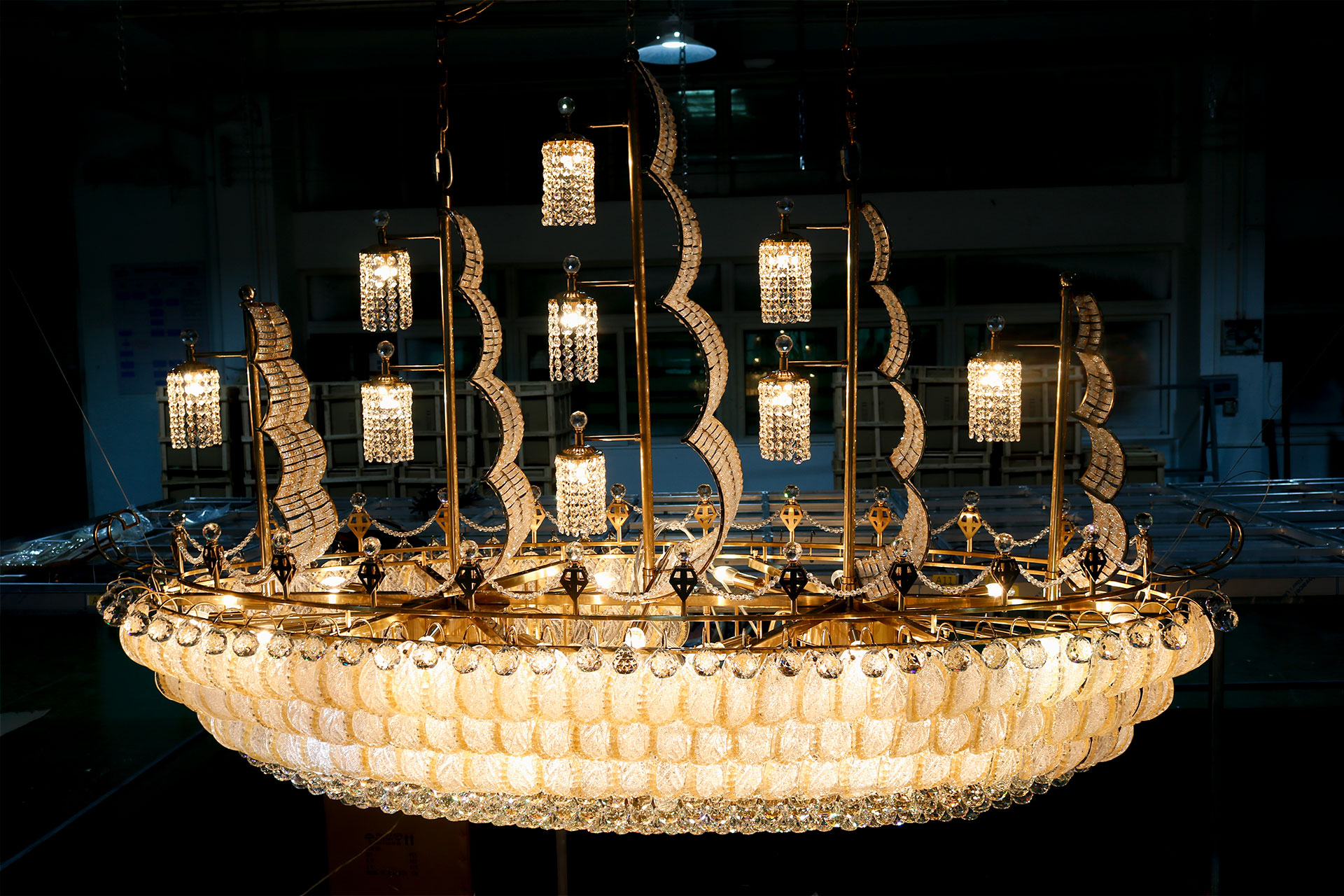 Marriott Hotel,Bespoke lighting,ballroom chandelier