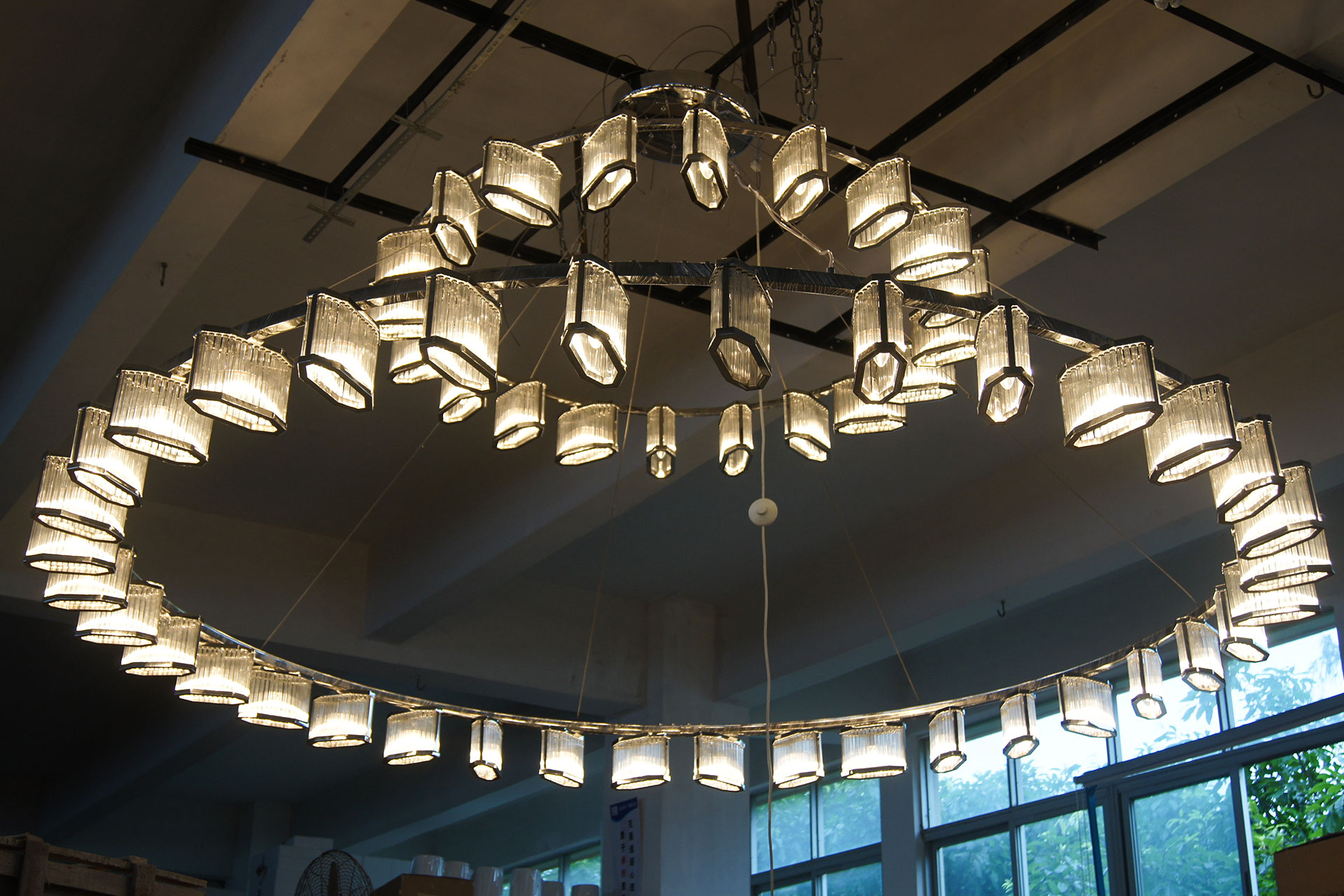 Custom lobby lighting