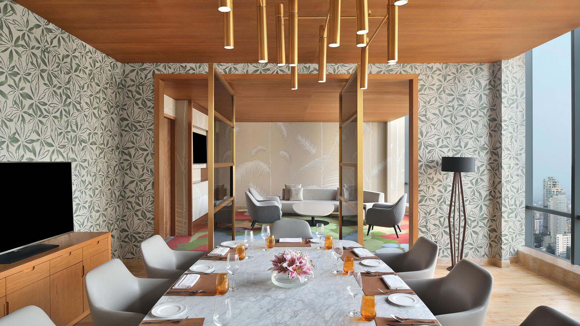 Marriott Hotel,Bespoke lighting,ballroom chandelier