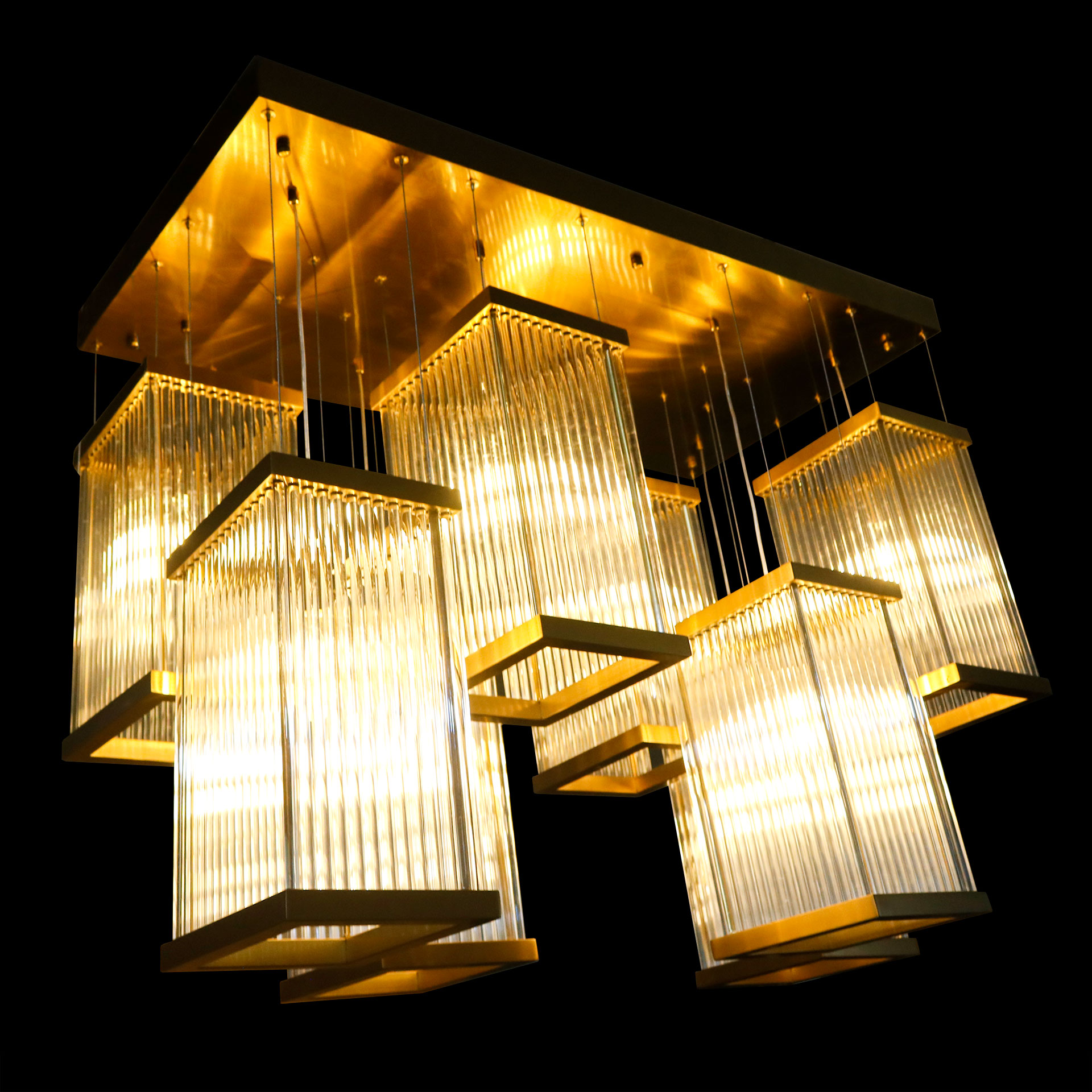 Custom lobby lighting