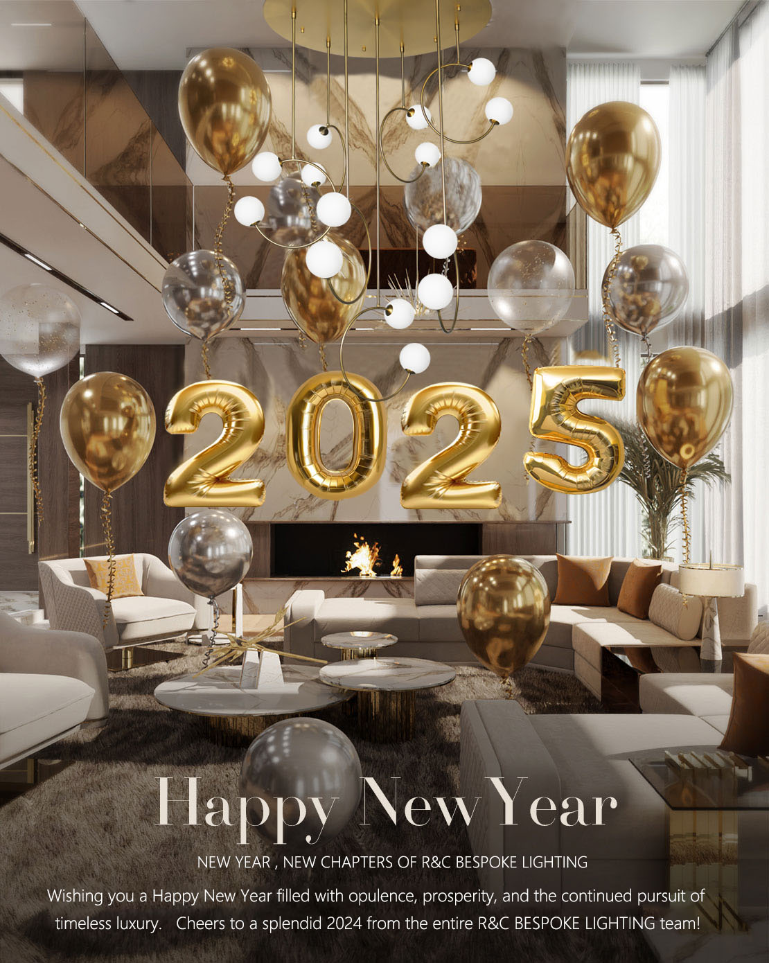 Happy New Year,R&C bespoke lighting,high quality lighting