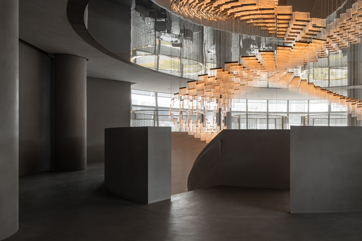 Restaurant bespoke lighting