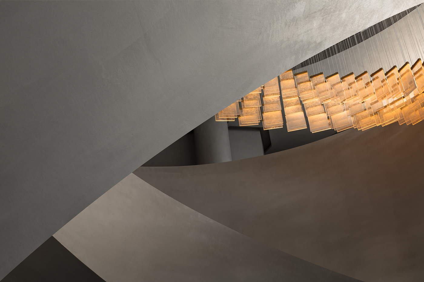 Restaurant bespoke lighting