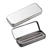 Office business high quality luxury gift metal custom logo tin pen case