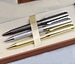 Luxury Heavy Business Gift Metal Writing Engraved Etching Custom Gold Ballpoint Pen Gun Gold Metal Pen Twist Function