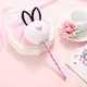 Pom Pom Bunny Cute Fluffy Easter Kawaii Pens Novelty Ballpoint Pens Macaron Color Gel Ink Pens for Kids Girls School Of