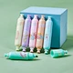 Korean cute Cartoons Mini Sausage Plastic Fancy Multi Color Highlighter Ink Pen Combo Set marker pen set