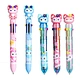 Promotional Bell fox Children's Creative Kawaii multi-color pen 10 in 1 cute pens for kids cute stationary pen