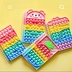 2022 newest sale silicone bubble popit push journal cute notebook Fidget Note bubble books planners and notebooks