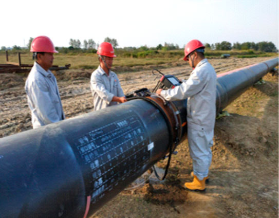 Portable phased array ultrasonic flaw detector