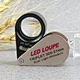 VOK 330 Metal Foldable Magnifier Eye Loupe 30X Magnifying Glass with LED UV Light Lamp for Jewelry Diamond Banknote Checking