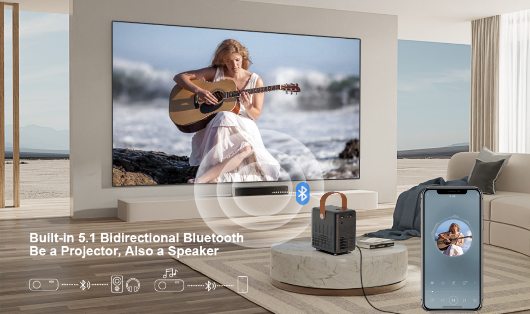 smart projectors with netflix