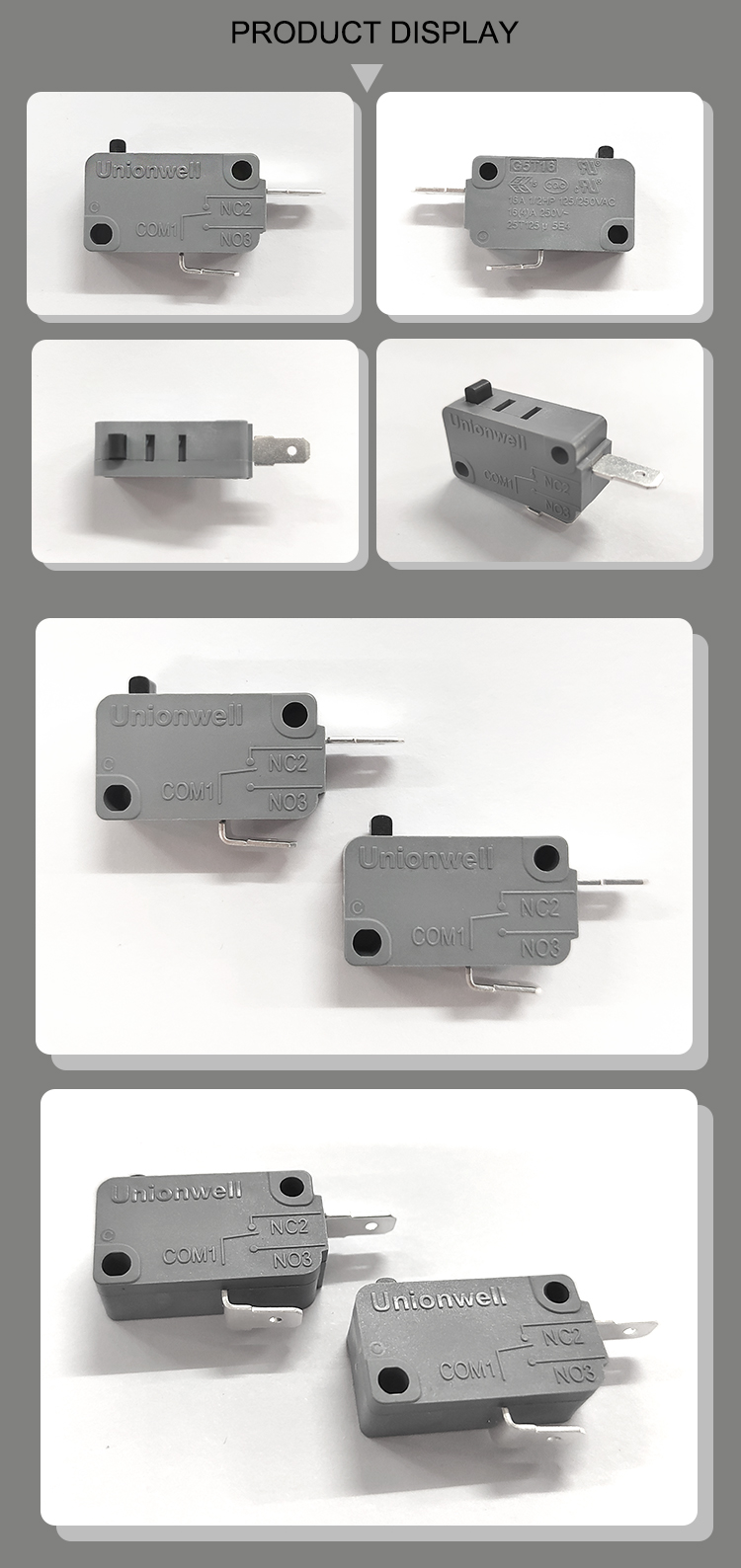 micro switch product display