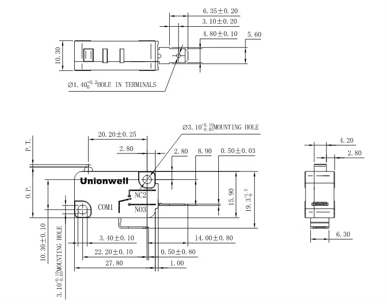 Unionwell Industrial Micro Switch