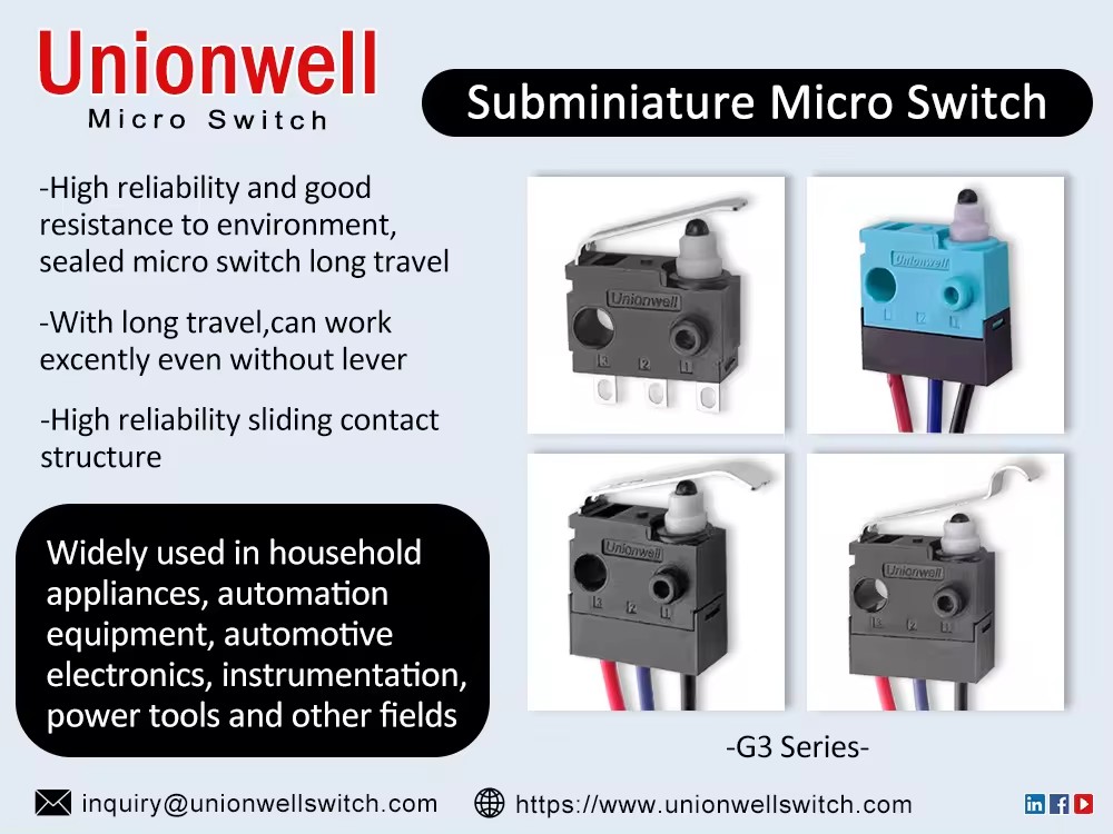 sealed micro switch application