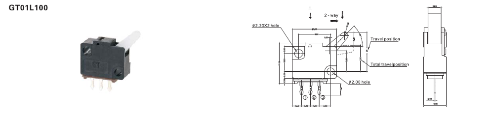 GT01 detection switch drawing