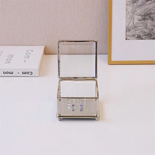 Glass Jewelry Gift Box Ring Case 6